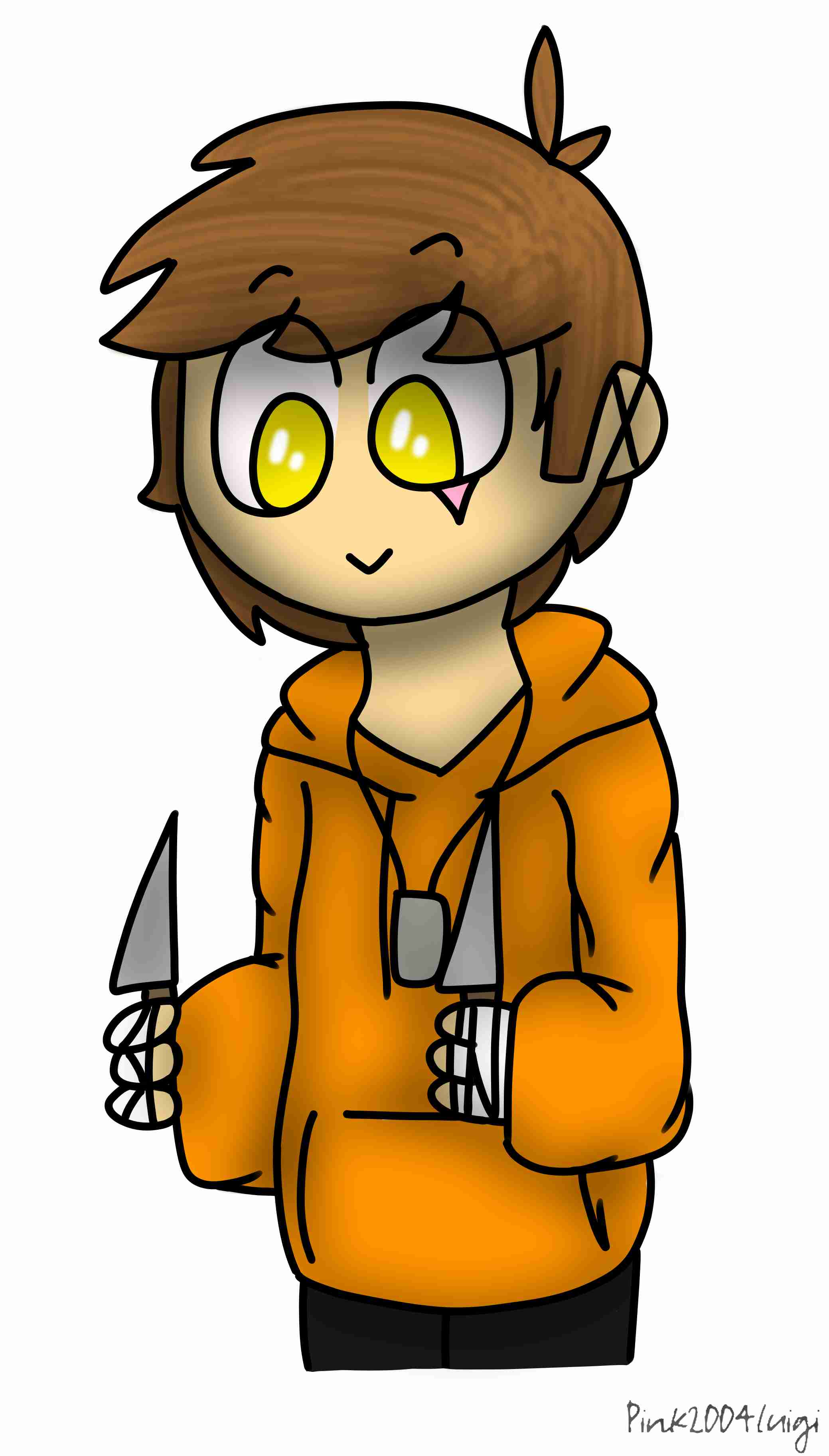 Basil with knives